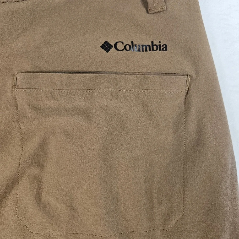 Columbia Mens Brown Stretch Outdoor Hiking Shorts 38W AO1897 Pocketed
